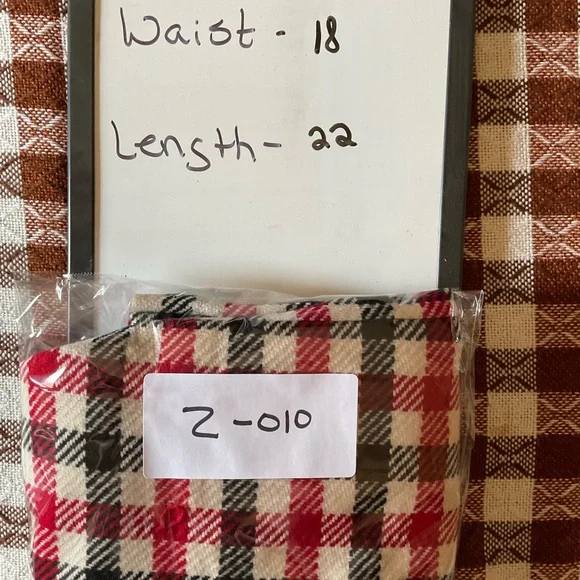 Talbots Red, Black & Cream Plaid Pencil Skirt - Picture 8 of 8